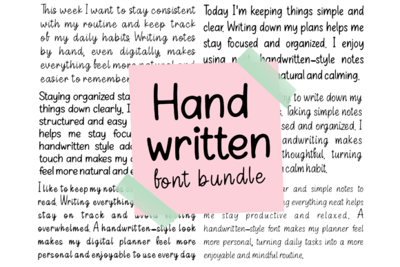 Why a Handwritten Font Bundle Elevates Your Brand